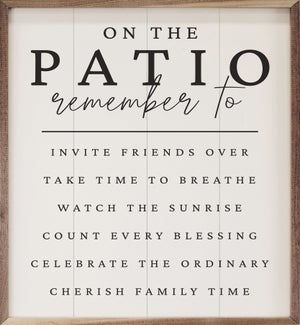 On The Patio White